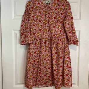 Tuckernuck Blushing Bouquet Royal Shirt Dress Size Small